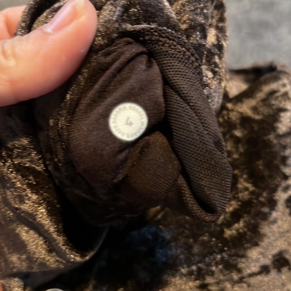Lululemon H/R leggings Wunder Under, special edition Coffee Press Crushed Velvet - Picture 11 of 13